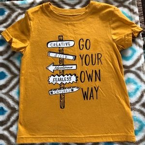 Cat & Jack t-shirt 3T. Gold color. NWOT but washed